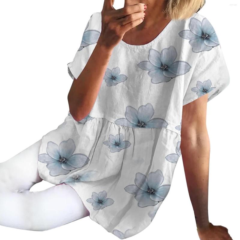 Women's T Shirts Women's Fashion Loose Comfortable Printed Round Neck Short Sleeve Shirt Business Casual Tops For Women, White
Women's T Shirts Women's Fashion Loose Comfortable Printed Round Neck Short Sleeve Shirt Business Casual Tops For Women, White