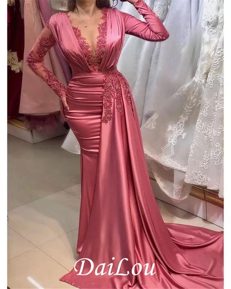 Party Dresses Plus Size Arabic Lace Beaded Mermaid Prom Sheer Neck Long Sleeves Evening Formal Second Reception Gowns DressParty, Multi
Party Dresses Plus Size Arabic Lace Beaded Mermaid Prom Sheer Neck Long Sleeves Evening Formal Second Reception Gowns DressParty, Multi