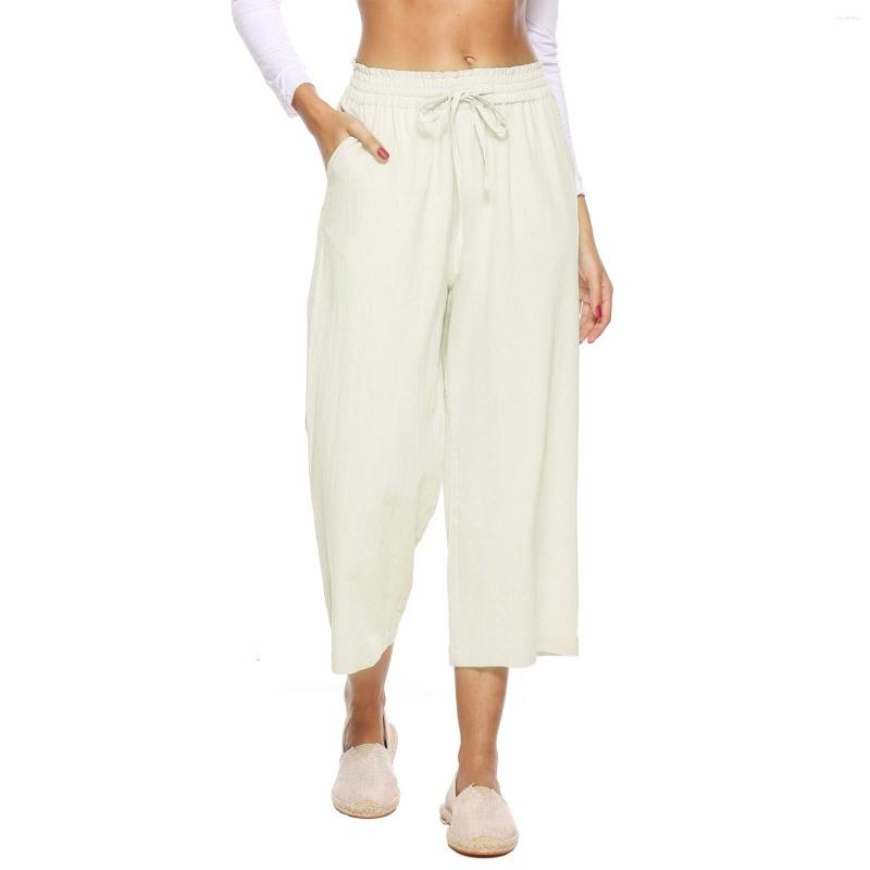 Women's Pants Cropped 2023 Summer Elastic Waist Drawstring Casual High Loose Trouser Female Fashion Streetwear Straight Pant, Beige
Women's Pants Cropped 2023 Summer Elastic Waist Drawstring Casual High Loose Trouser Female Fashion Streetwear Straight Pant, Beige