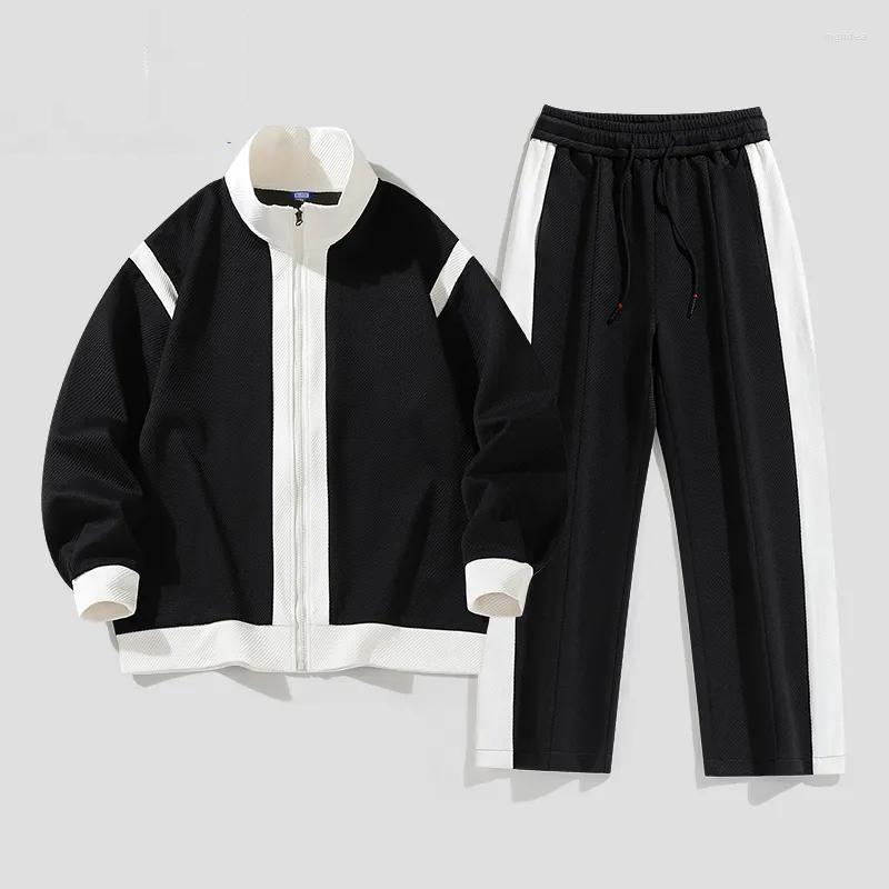 Men's Tracksuits Tracksuit Mens 2 Piece Set Hip Hop Sports Fashion Patchwork Jogging Stand Collar Jacket Long Straight Pant Casual Loose, White
Men's Tracksuits Tracksuit Mens 2 Piece Set Hip Hop Sports Fashion Patchwork Jogging Stand Collar Jacket Long Straight Pant Casual Loose, White