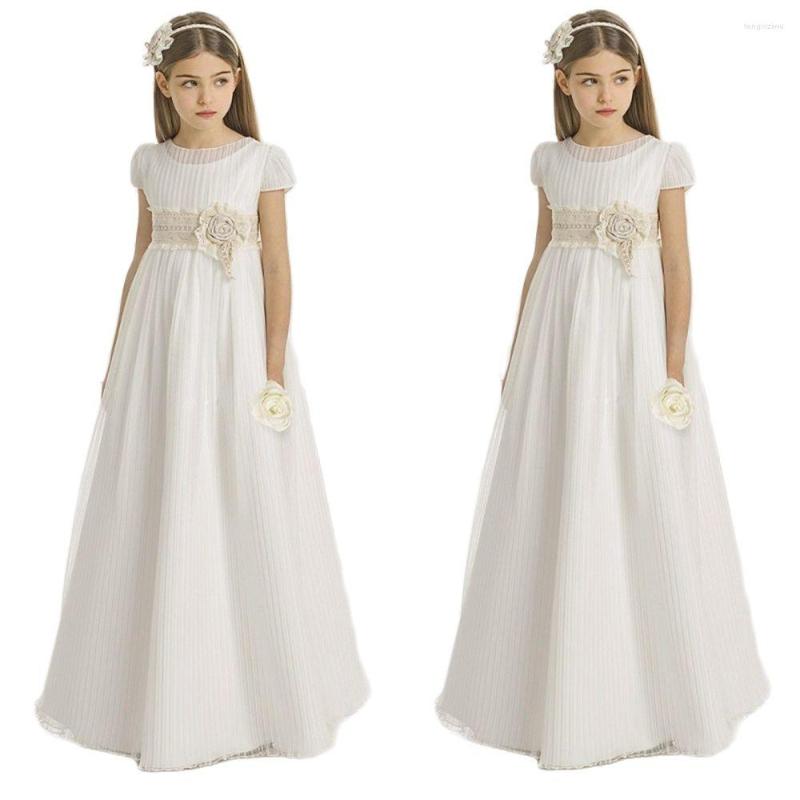 Girl Dresses Vintage Flower For Wedding Empire Waist Short Sleeve Tulle Crew Champagne Lace Sash Children First Communion Gowns, Red
Girl Dresses Vintage Flower For Wedding Empire Waist Short Sleeve Tulle Crew Champagne Lace Sash Children First Communion Gowns, Red