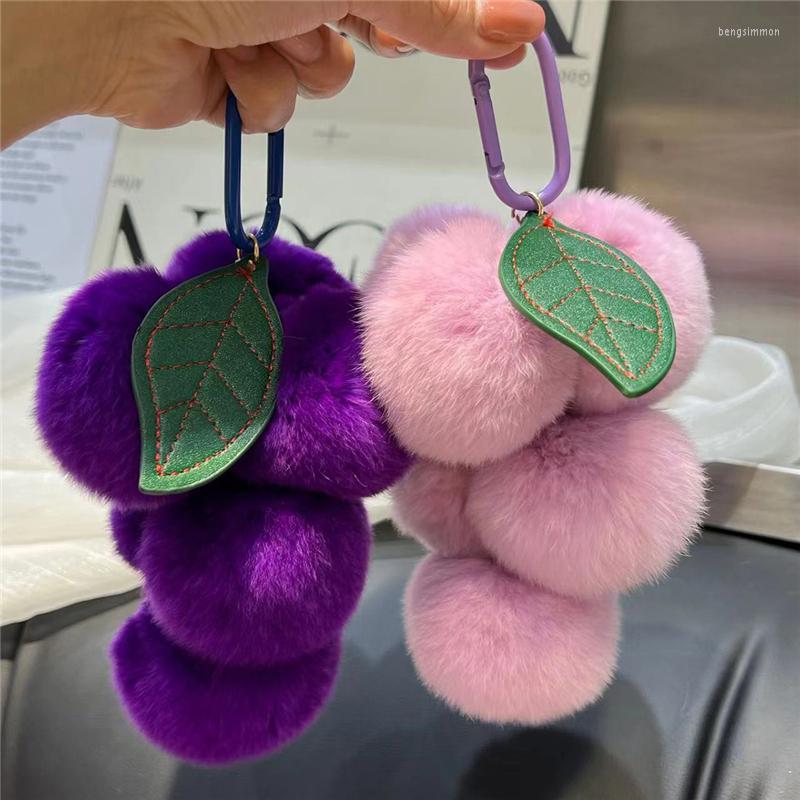 Keychains Cute Plush Ball Real Rex Fur Sweet Grape Kids Toy Women Bag Ornaments Car Key Ring Metal Pendant Girl Trinkets
Keychains Cute Plush Ball Real Rex Fur Sweet Grape Kids Toy Women Bag Ornaments Car Key Ring Metal Pendant Girl Trinkets