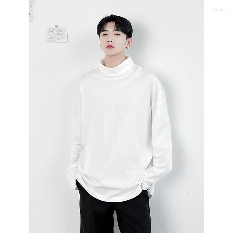 Men's T Shirts Men's Two Button High Neck Loose Long Sleeve T-Shirt Spring Large Size Trendy Korean Solid Color Pullover Bottoming Shirt, White
Men's T Shirts Men's Two Button High Neck Loose Long Sleeve T-Shirt Spring Large Size Trendy Korean Solid Color Pullover Bottoming Shirt, White