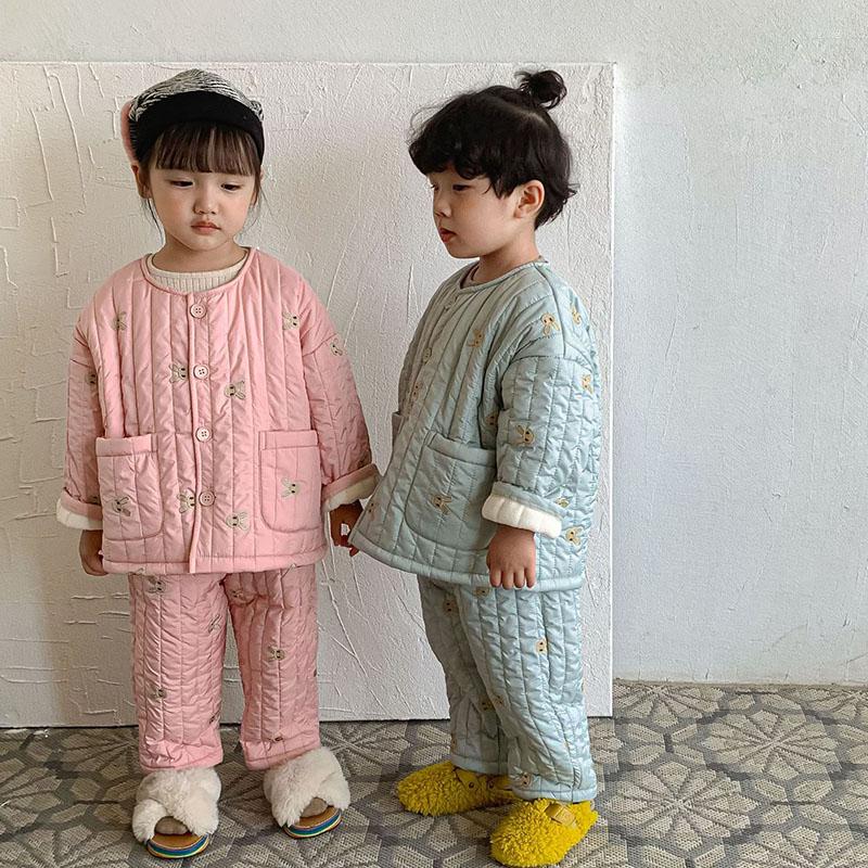Clothing Sets Winter Children's Homewear Set Boys Cartoon Embroidered Pajamas 2 Pcs Girls' Fleece Thickened Home, Black
Clothing Sets Winter Children's Homewear Set Boys Cartoon Embroidered Pajamas 2 Pcs Girls' Fleece Thickened Home, Black