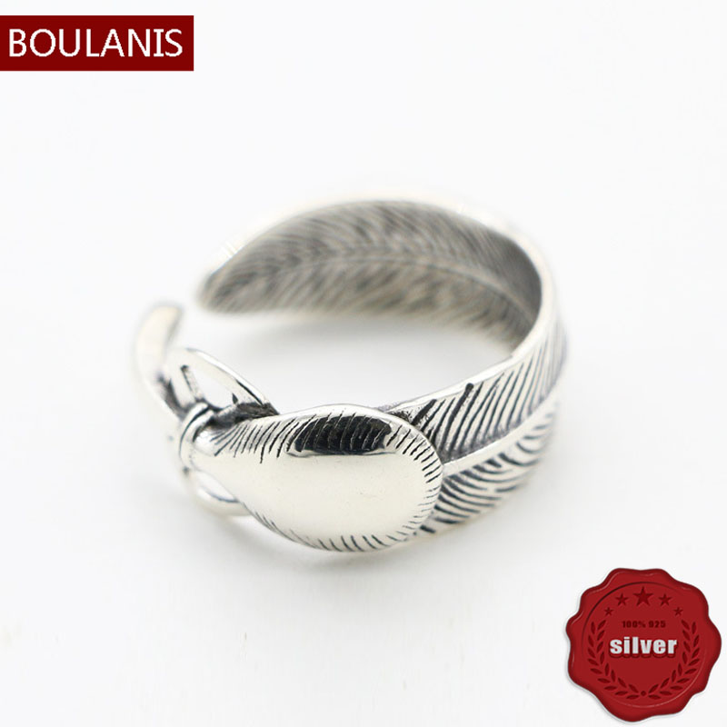 S925 Sterling Silver Ring Personalized Opening Fashion Feather Handcrafted Retro Style Couple Jewelry Lover Gift new
S925 Sterling Silver Ring Personalized Opening Fashion Feather Handcrafted Retro Style Couple Jewelry Lover Gift new