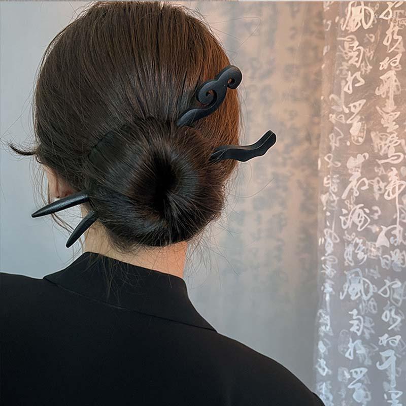 Hair Clips Traditional Wooden Black Sticks Chinese Style Hairpins Carved Wood Fork Vintage Chopstick Headwear For Women Jewelry
Hair Clips Traditional Wooden Black Sticks Chinese Style Hairpins Carved Wood Fork Vintage Chopstick Headwear For Women Jewelry