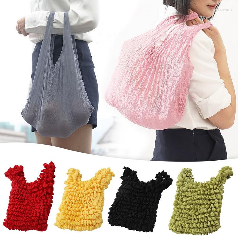Shopping Bags Magic Expansion Pleated Flexible Stretch Mini Bag Large Capacity Elastic Portable Handbag Tote, Red
Shopping Bags Magic Expansion Pleated Flexible Stretch Mini Bag Large Capacity Elastic Portable Handbag Tote, Red