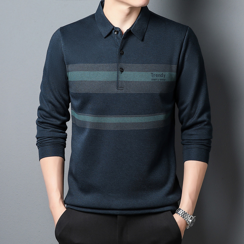 Men's Polos Long-sleeved T-shirt Fashion Casual Men's Top Thin Section Business Office Polo Shirt 230414, T606-grey
Men's Polos Long-sleeved T-shirt Fashion Casual Men's Top Thin Section Business Office Polo Shirt 230414, T606-grey
