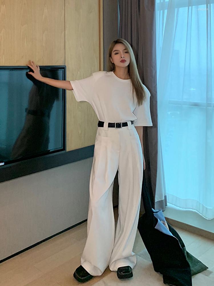 Women's Pants 2023 Summer Leisure Straight Mopping Women Suit Office Lady Long Trousers Solid Loose Female Slacks, White
Women's Pants 2023 Summer Leisure Straight Mopping Women Suit Office Lady Long Trousers Solid Loose Female Slacks, White