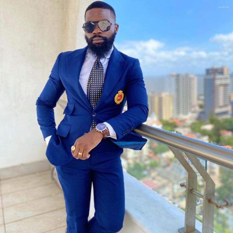 Men's Suits Blue Men's Suit Peaked Lapel Blazers Tailored Male Tuxedos Slim Fit Groom Wear Two Pieces Prom Jackets And Pants, Royal blue
Men's Suits Blue Men's Suit Peaked Lapel Blazers Tailored Male Tuxedos Slim Fit Groom Wear Two Pieces Prom Jackets And Pants, Royal blue