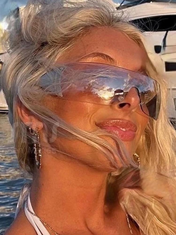 Sunglasses Y2K Trendy One Piece Rimless Women Personality Five-pointed Star Decoration Retro Flat-top Frame Sun Glasses Men Pink
Sunglasses Y2K Trendy One Piece Rimless Women Personality Five-pointed Star Decoration Retro Flat-top Frame Sun Glasses Men Pink