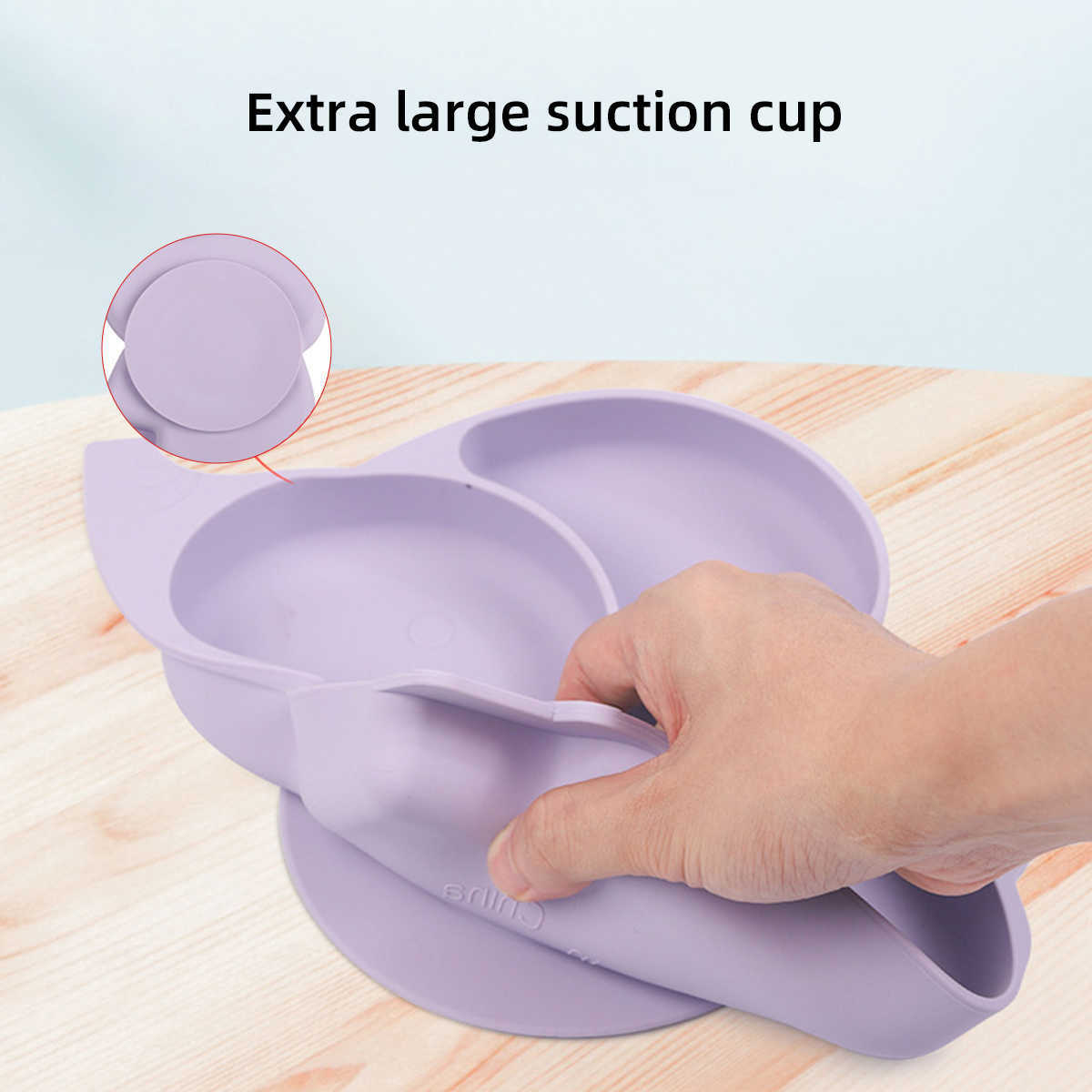 Cups Dishes Utensils 3/7/8PCS Baby Soft Silicone Sucker Bowl Plate Cup Bib Spoon Fork Set Non-slip Cartoon Elephant Children's Feeding Dishes Cut