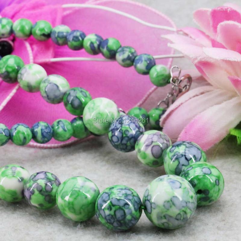 Chains Green Tower Necklace Chain Riverstones Rain Flower Rainbow Semi-precious Stone Women Girls Gifts 6-14mm Fashion Jewelry
Chains Green Tower Necklace Chain Riverstones Rain Flower Rainbow Semi-precious Stone Women Girls Gifts 6-14mm Fashion Jewelry