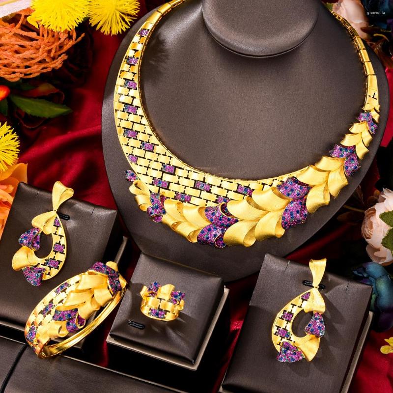 Necklace Earrings Set GODKI Luxury Feather Leaf African Bangle Ring For Women Wedding Jewelry Trendy 2023, Picture shown
Necklace Earrings Set GODKI Luxury Feather Leaf African Bangle Ring For Women Wedding Jewelry Trendy 2023, Picture shown
