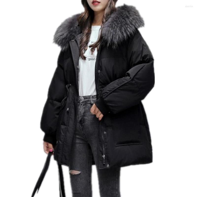 Women's Down Winter Women Jacket Mid-Length Cotton Korean Coat Warm Fur Hooded Outerwear Solid Long Sleeve Casual Fashion Clothes Tops, Black
Women's Down Winter Women Jacket Mid-Length Cotton Korean Coat Warm Fur Hooded Outerwear Solid Long Sleeve Casual Fashion Clothes Tops, Black