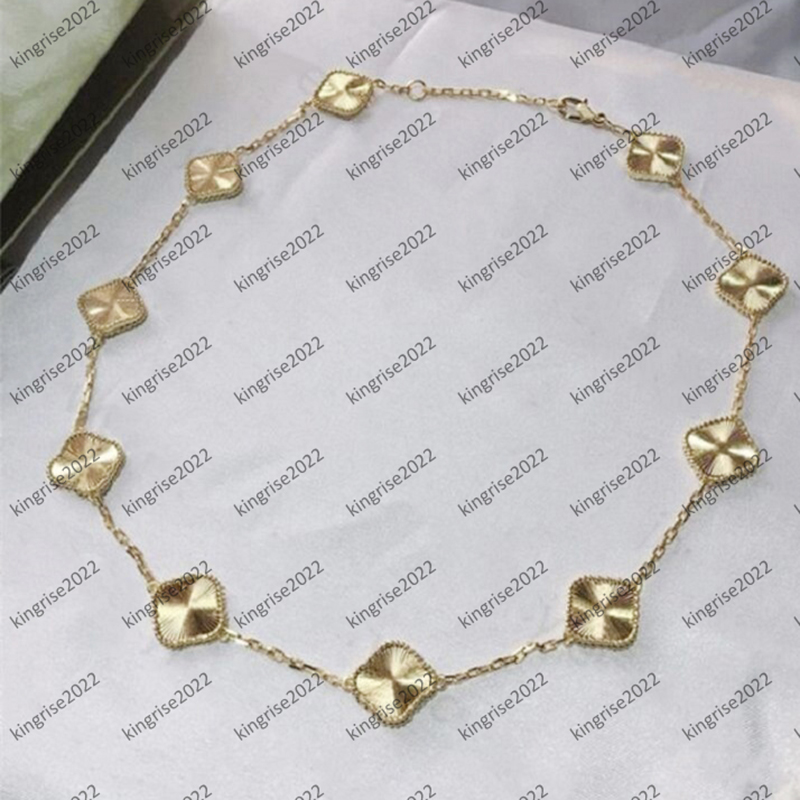 Fashion Classic Agate Four Leaf Clover Necklace 100% Silver 45cm chain Long Ten 10 Flowers Pendant Mother-of-Pearl for Women&Girl Valentine's Love Jewelry Top quality
Fashion Classic Agate Four Leaf Clover Necklace 100% Silver 45cm chain Long Ten 10 Flowers Pendant Mother-of-Pearl for Women&Girl Valentine's Love Jewelry Top quality