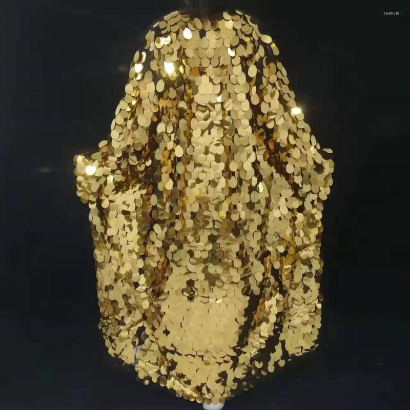 Stage Wear Bar Women Singer Gold Sequin Cloak Long Coat Performance Costume Hip Hop Leading Dance Shiny Mirror Overcoat Show Clothes
Stage Wear Bar Women Singer Gold Sequin Cloak Long Coat Performance Costume Hip Hop Leading Dance Shiny Mirror Overcoat Show Clothes