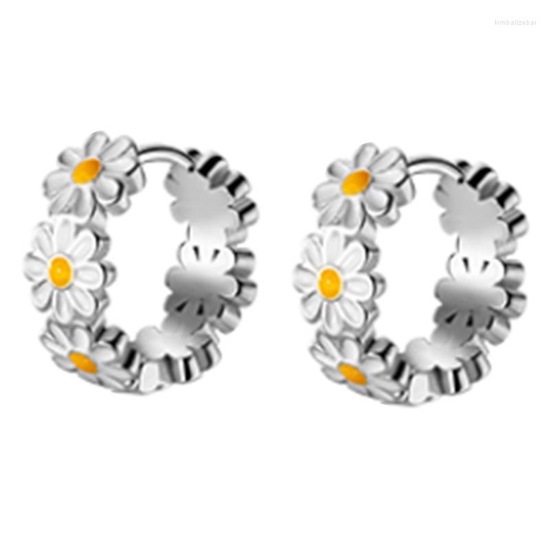 Backs Earrings Exquisite Huggie Hoop For Women Daisy Flower Small Dainty Cute Cartilage Earring Jewelry
Backs Earrings Exquisite Huggie Hoop For Women Daisy Flower Small Dainty Cute Cartilage Earring Jewelry