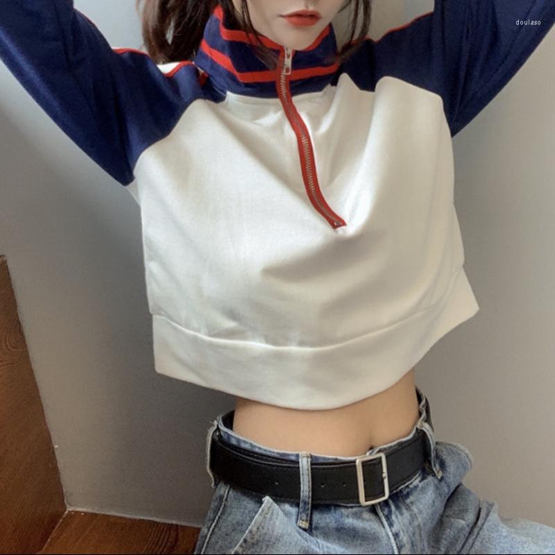 Women's Hoodies 2023 Fall Korean Style Lapel Color Patchwork Zipper Long Sleeve Pulloers Women's Loose High Waist Short Top Fashion Tops, Black white
Women's Hoodies 2023 Fall Korean Style Lapel Color Patchwork Zipper Long Sleeve Pulloers Women's Loose High Waist Short Top Fashion Tops, Black white