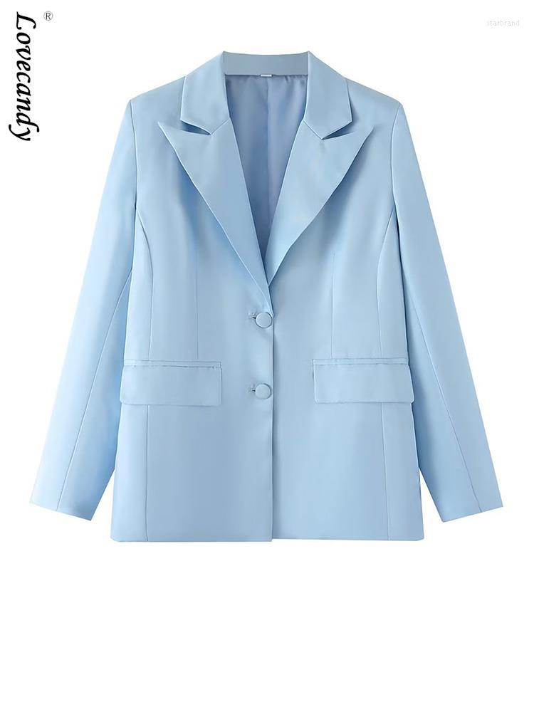 Women' Suits Fashion Solid Pockets Long Sleeve Balzer Jacket Women Elegant V Neck Single Breast Loose Outwear Spring 2023 Street Coat, Blue
Women' Suits Fashion Solid Pockets Long Sleeve Balzer Jacket Women Elegant V Neck Single Breast Loose Outwear Spring 2023 Street Coat, Blue