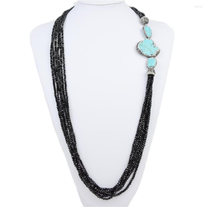 Choker Fashion Bohemian Women Necklace Long Chain Bead Blue Stone Crysatl Statement Multi-layer Ethnic Vintage
Choker Fashion Bohemian Women Necklace Long Chain Bead Blue Stone Crysatl Statement Multi-layer Ethnic Vintage
