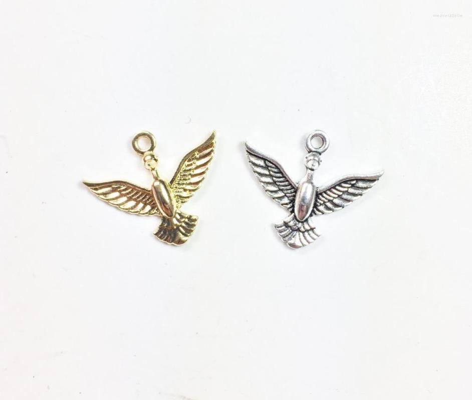 

Charms Eruifa 20pcs 20 13mm Nice Eagle Zinc Alloy Charm Wholesales Necklace Earring Bracelet Jewelry DIY Handmade 2 Color