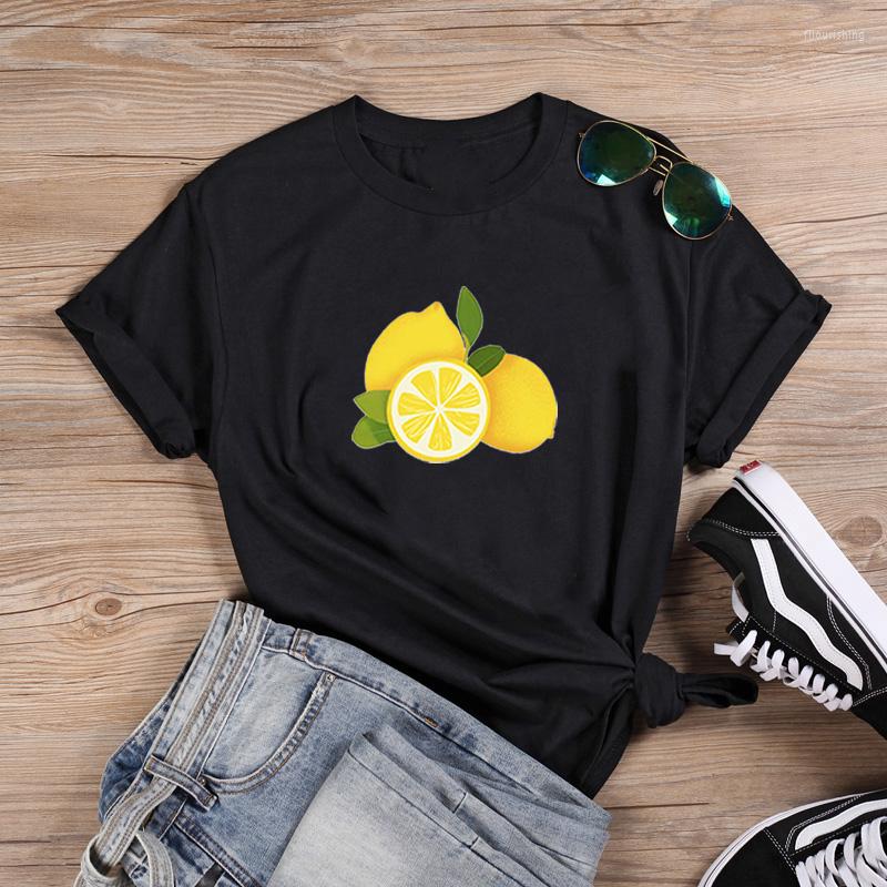 Women' T Shirts Lemon Women O-neck Loose Tee Shirt Femme White Camisetas Mujer Tops Summer Short Sleeve Tshirts, Black
Women' T Shirts Lemon Women O-neck Loose Tee Shirt Femme White Camisetas Mujer Tops Summer Short Sleeve Tshirts, Black