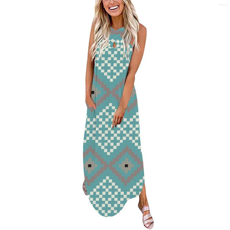 Casual Dresses Women Printing Loose Sundress Long Dress Crisscross Sleeveless Split Maxi Womens Summer With Pockets Women' Midi, Beige
Casual Dresses Women Printing Loose Sundress Long Dress Crisscross Sleeveless Split Maxi Womens Summer With Pockets Women' Midi, Beige