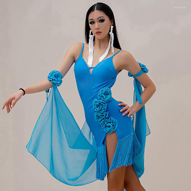 Stage Wear 2023 Latin Dance Competition Dress Women Sexy Blue Fringe Rumba Ballroom Performance Costume Club Red BL9980
Stage Wear 2023 Latin Dance Competition Dress Women Sexy Blue Fringe Rumba Ballroom Performance Costume Club Red BL9980