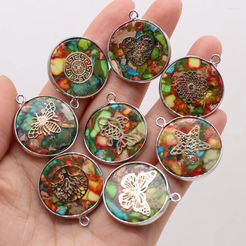 Pendant Necklaces Natural Stones Emperor Stone Round Colorful Silver-plated For Jewelry MakingDIY Necklace Earring Accessories Charms Gift
Pendant Necklaces Natural Stones Emperor Stone Round Colorful Silver-plated For Jewelry MakingDIY Necklace Earring Accessories Charms Gift