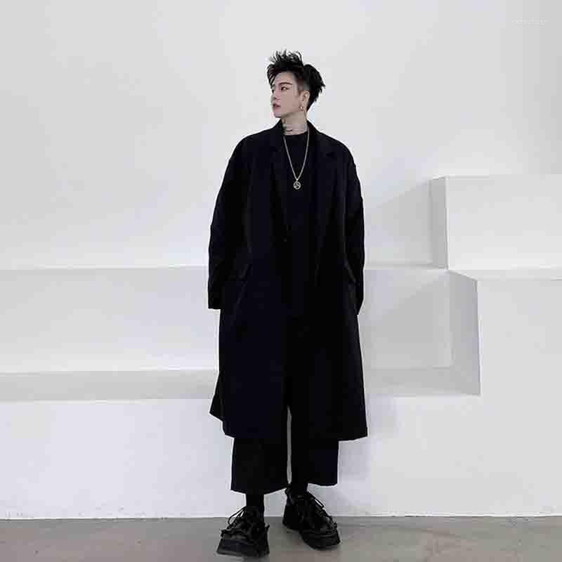 Men' Suits Men' Windbreaker Long 2023 Autumn Black Single Button Casual Fashion Loose Medium And Clothes
Men' Suits Men' Windbreaker Long 2023 Autumn Black Single Button Casual Fashion Loose Medium And Clothes