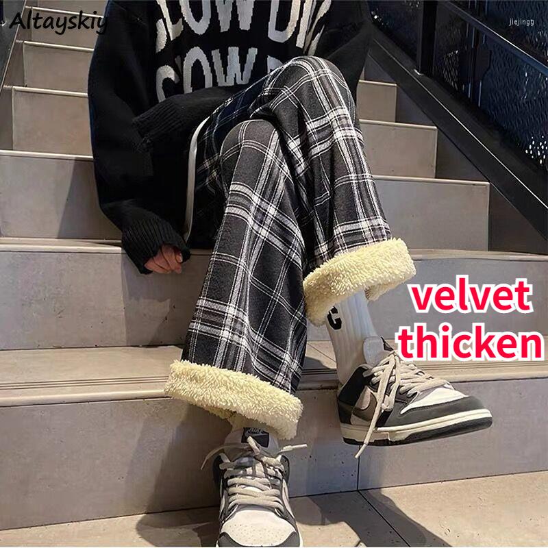 Women's Pants Basic Plaid Wide Leg Women Casual Loose High Waist Plus-velvet Thicken Vintage Simple All-match Students Warm Winter, Blue regular
Women's Pants Basic Plaid Wide Leg Women Casual Loose High Waist Plus-velvet Thicken Vintage Simple All-match Students Warm Winter, Blue regular