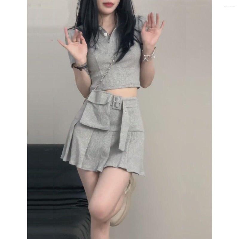Work Dresses 2023 Summer Love Button Sweet Desire Polo Shirt Top High Waist Thin Pleated Half Skirt Suit Female Y2K, Two pieces
Work Dresses 2023 Summer Love Button Sweet Desire Polo Shirt Top High Waist Thin Pleated Half Skirt Suit Female Y2K, Two pieces