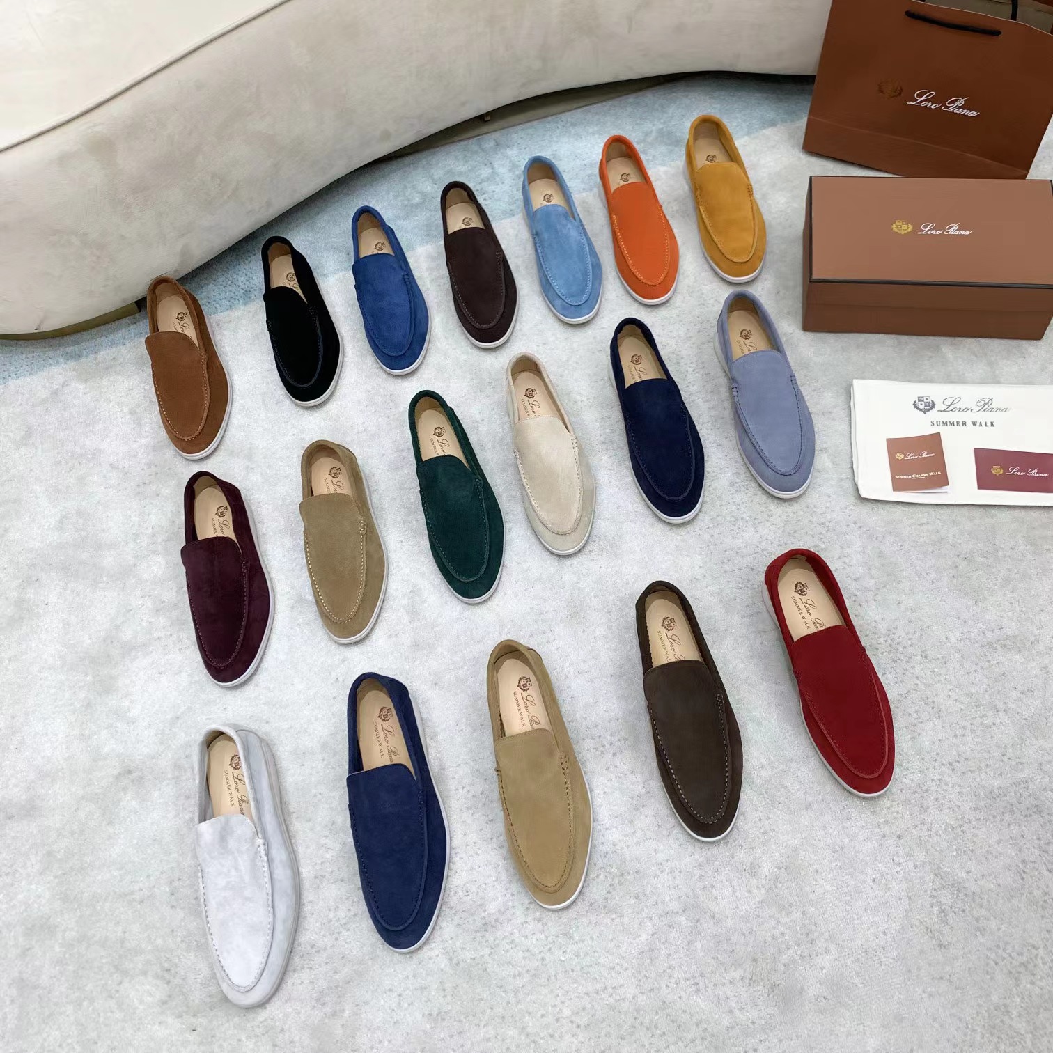 Designer Shoes Lp Men's Genuine Leather Loro Fashion Piana Shoes Slip On Lamb Flat Bottom Casual Shoes Lazy Loafers Ladies Large Size Shoes Original Box 35-45 Unisex, 5 as picture
Designer Shoes Lp Men's Genuine Leather Loro Fashion Piana Shoes Slip On Lamb Flat Bottom Casual Shoes Lazy Loafers Ladies Large Size Shoes Original Box 35-45 Unisex, 5 as picture