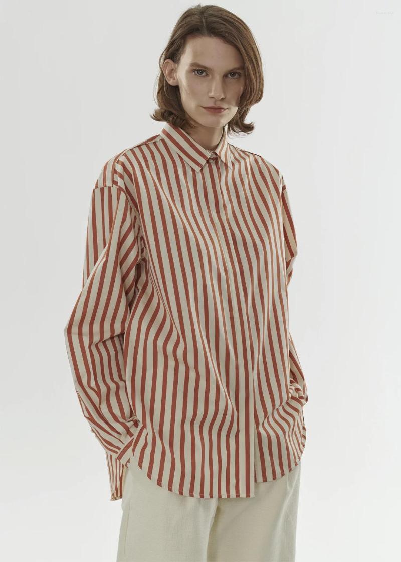 Women' Blouses Women' Blouse Striped Turn-down Collar Loose Long Sleeve Classical Shirt Cotton Office Lady
Women' Blouses Women' Blouse Striped Turn-down Collar Loose Long Sleeve Classical Shirt Cotton Office Lady