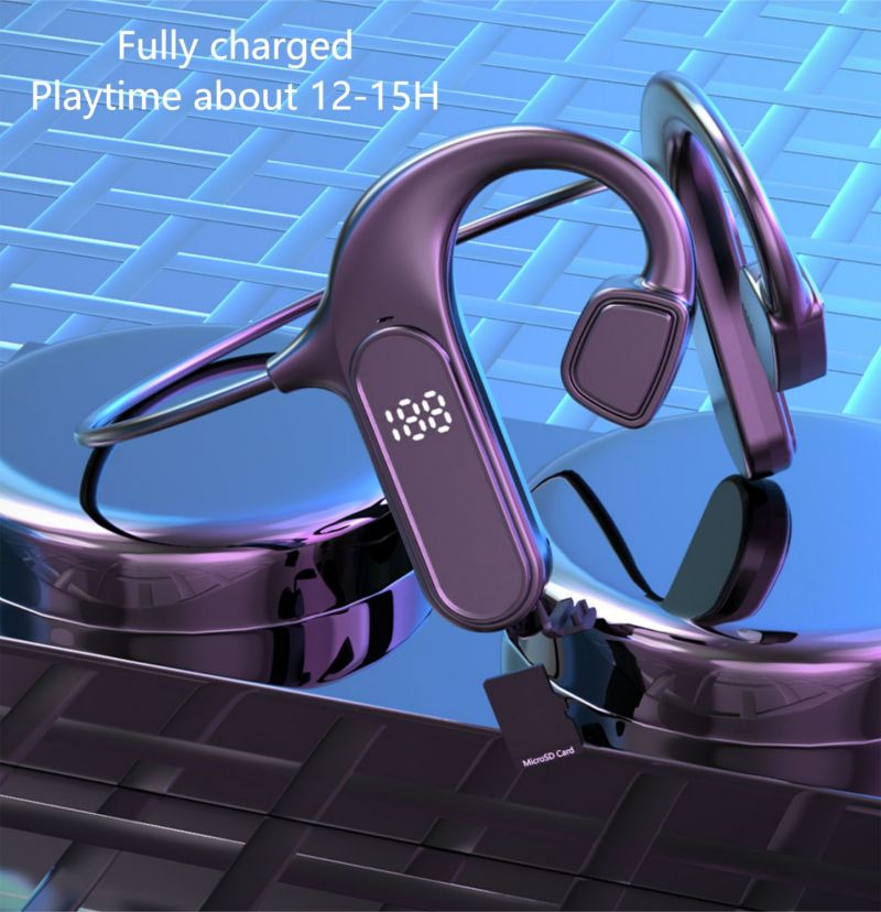 Ear Hook Earphone TWS Bluetooth headphone Wireless Earphone Sport Earphone VG09 Model Two Earbuds with built-in Microphone LED display high Quality He