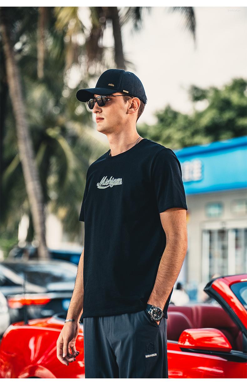 Men's T Shirts YTX2884 Summer Letter-printed Round Neck 250G High-weight Cotton Short-sleeved T-shirt For Men, White
Men's T Shirts YTX2884 Summer Letter-printed Round Neck 250G High-weight Cotton Short-sleeved T-shirt For Men, White