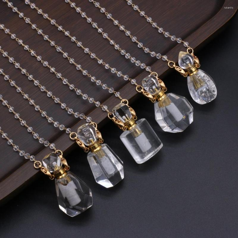 Chains Natural Stone White Quart Perfume Bottle Necklace Chain For Women Free Gift Accessory Glasses Frames Pearl 80 CM
Chains Natural Stone White Quart Perfume Bottle Necklace Chain For Women Free Gift Accessory Glasses Frames Pearl 80 CM