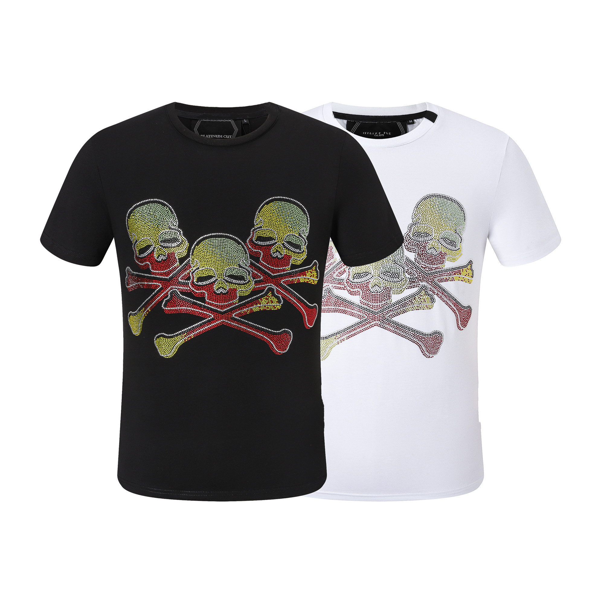 PP Fashion Men's Designer slim fit T-shirt Summer rhinestone Short Sleeve Round Neck shirt tee Skulls Print Tops Streetwear collar Polos M-3XL P2067, 13
PP Fashion Men's Designer slim fit T-shirt Summer rhinestone Short Sleeve Round Neck shirt tee Skulls Print Tops Streetwear collar Polos M-3XL P2067, 13