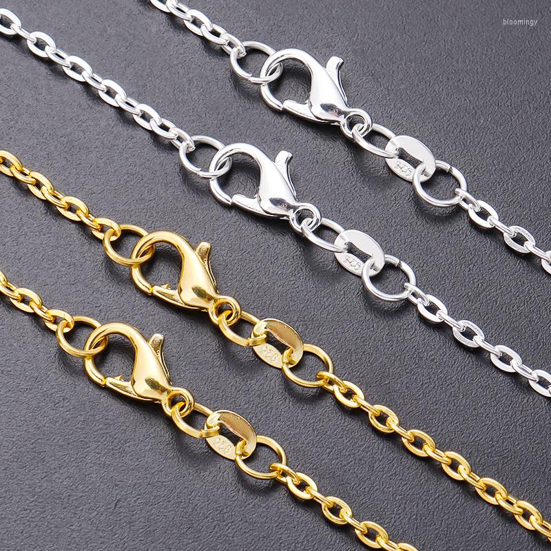 Chains 10pcs Gold Silver Color Flat Cross O-Chains With 925 Words Print Tag For Woman 45/50cm Simple Necklace Jewelry Wholesale
Chains 10pcs Gold Silver Color Flat Cross O-Chains With 925 Words Print Tag For Woman 45/50cm Simple Necklace Jewelry Wholesale
