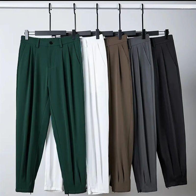 Men's Pants Summer Suit Men Casual Straight Drape Korean Classic Fashion Business Formal Trousers Male Office Sports BS47, Green
Men's Pants Summer Suit Men Casual Straight Drape Korean Classic Fashion Business Formal Trousers Male Office Sports BS47, Green