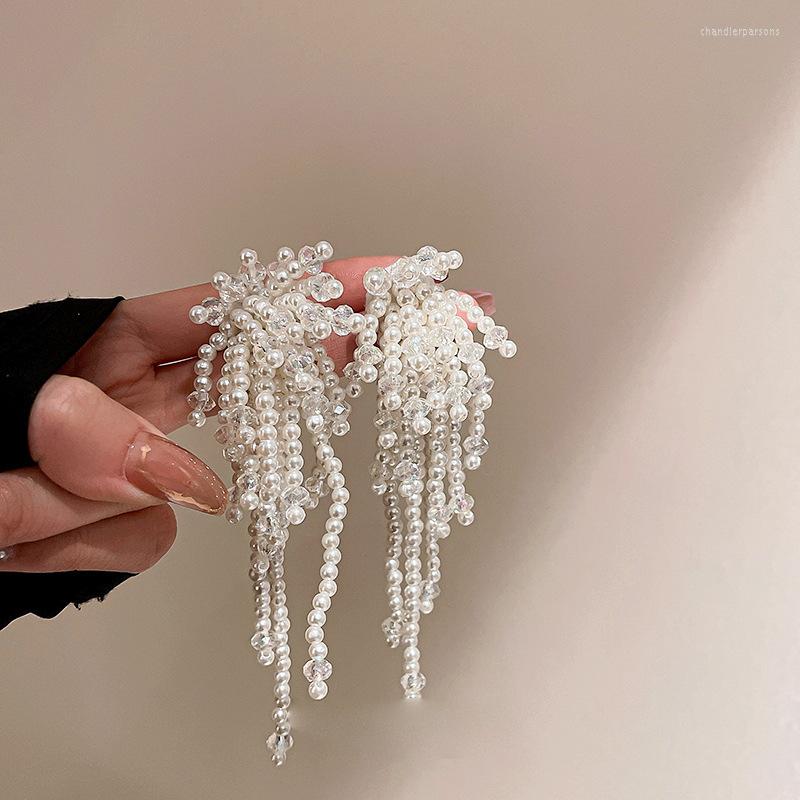 Stud Earrings Baroque Style Handmade Crystal Pearl Flower Tassel Long For Women Statement Jewelry Dangle Pendientes Brincos
Stud Earrings Baroque Style Handmade Crystal Pearl Flower Tassel Long For Women Statement Jewelry Dangle Pendientes Brincos