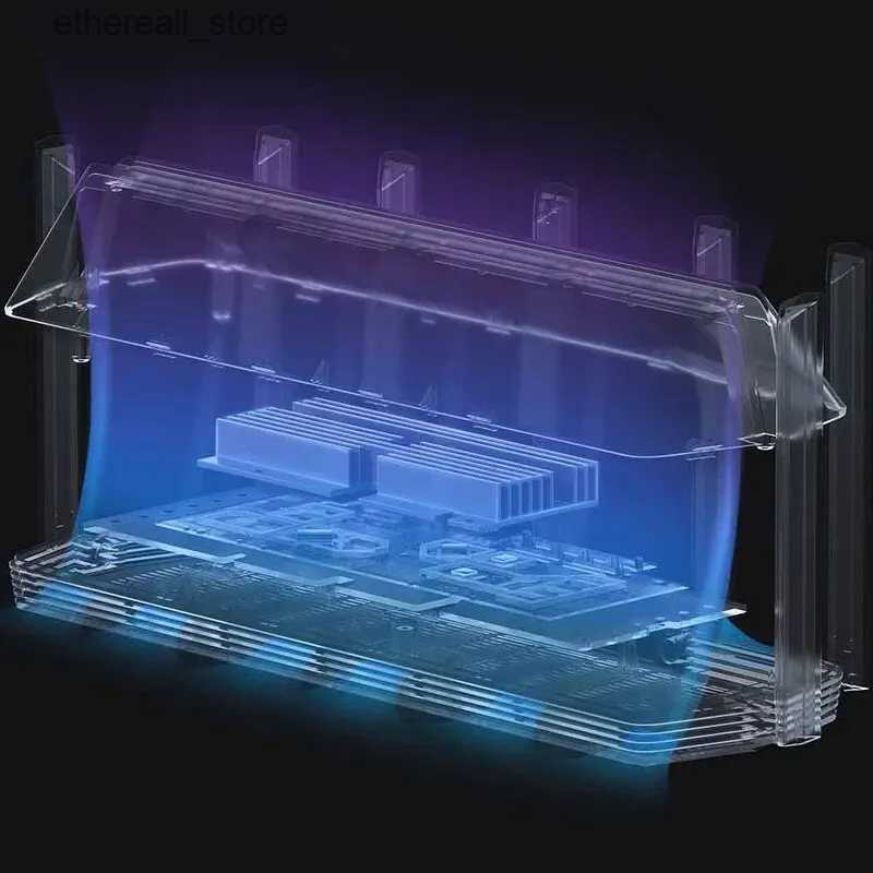 Routers Routers AX6000 AIoT Router 6000Mbs WiFi6 5GHz VPN 512MB Qualcomm CPU Mesh Repeater External Signal Network Amplifier Smart Home Q231114