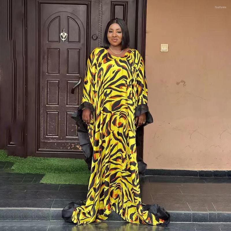 Casual Dresses 2023 Spring Summer Women's Wear Fashion Large Robe Loose Dress Round Neck Digital Printing Patchwork Ruffled, Yellow
Casual Dresses 2023 Spring Summer Women's Wear Fashion Large Robe Loose Dress Round Neck Digital Printing Patchwork Ruffled, Yellow