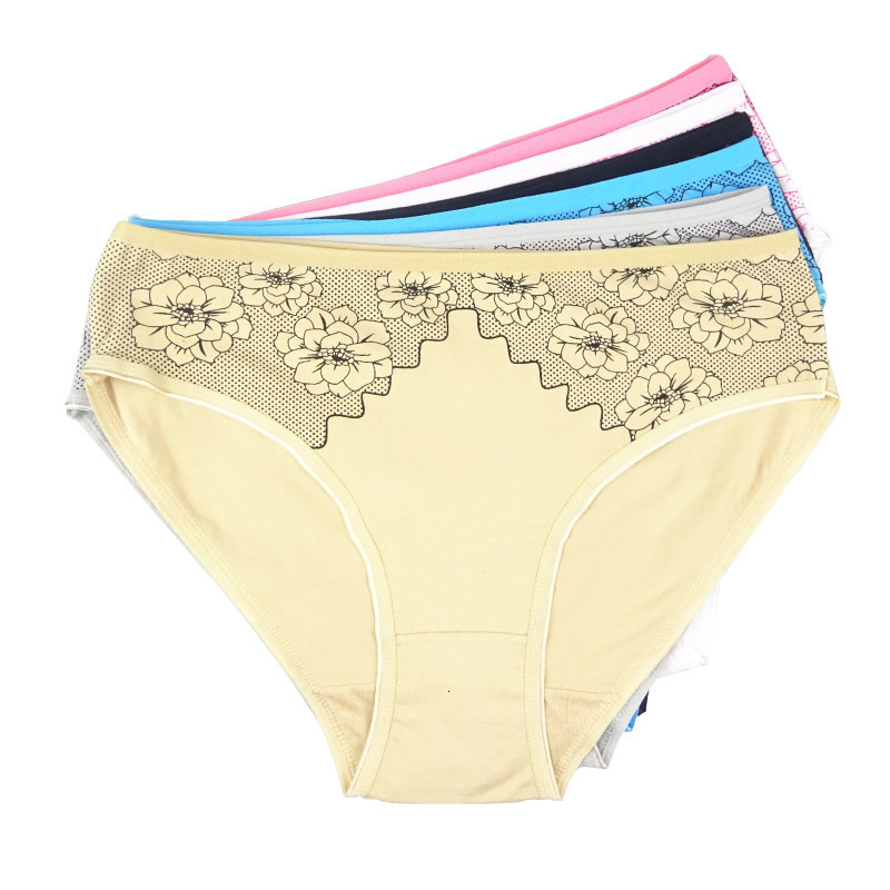 Women's Panties 6 Pcs / Lot Big Size Cotton Floral Printed Ladies Panties Middle Waist Women's Intimates Plus Size Underwear XXL XXXL 9165 230414, Multi
Women's Panties 6 Pcs / Lot Big Size Cotton Floral Printed Ladies Panties Middle Waist Women's Intimates Plus Size Underwear XXL XXXL 9165 230414, Multi