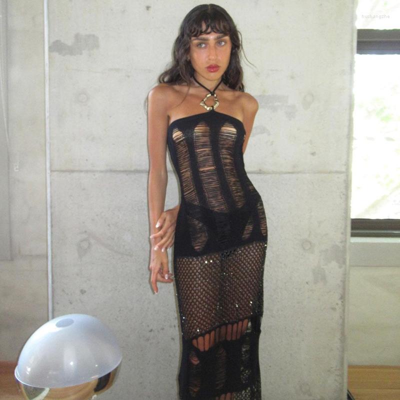 Casual Dresses Hirigin Knitted Sexy Long Dress Women Solid See Through Hollow Out Wrapped Chest Straight Robe Female Midnight Party Clubwear, Black
Casual Dresses Hirigin Knitted Sexy Long Dress Women Solid See Through Hollow Out Wrapped Chest Straight Robe Female Midnight Party Clubwear, Black
