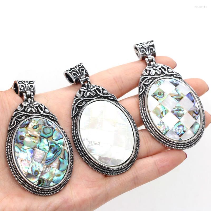 Pendant Necklaces Natural Abalone Shell Section White Vintage Charms For Women DIY Necklace Jewelry Making Size40x60mm
Pendant Necklaces Natural Abalone Shell Section White Vintage Charms For Women DIY Necklace Jewelry Making Size40x60mm