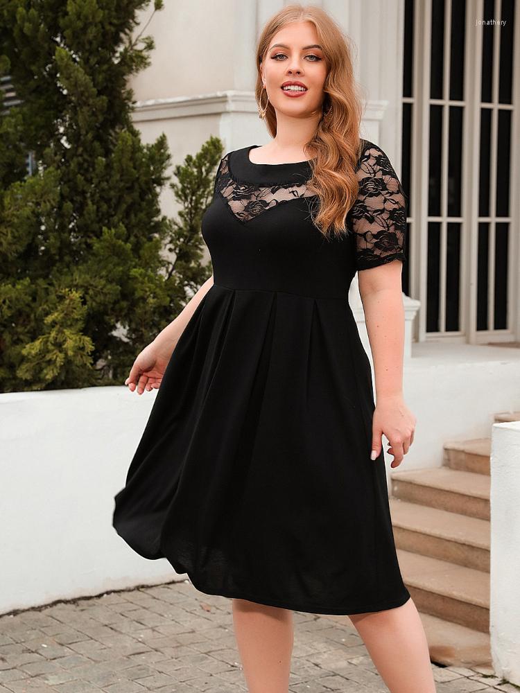 Plus Size Dresses Summer For Women 2023 Fashion Female Short Sleeve Lace Floral Pathchwork See Through Sexy Party, Burgundy
Plus Size Dresses Summer For Women 2023 Fashion Female Short Sleeve Lace Floral Pathchwork See Through Sexy Party, Burgundy