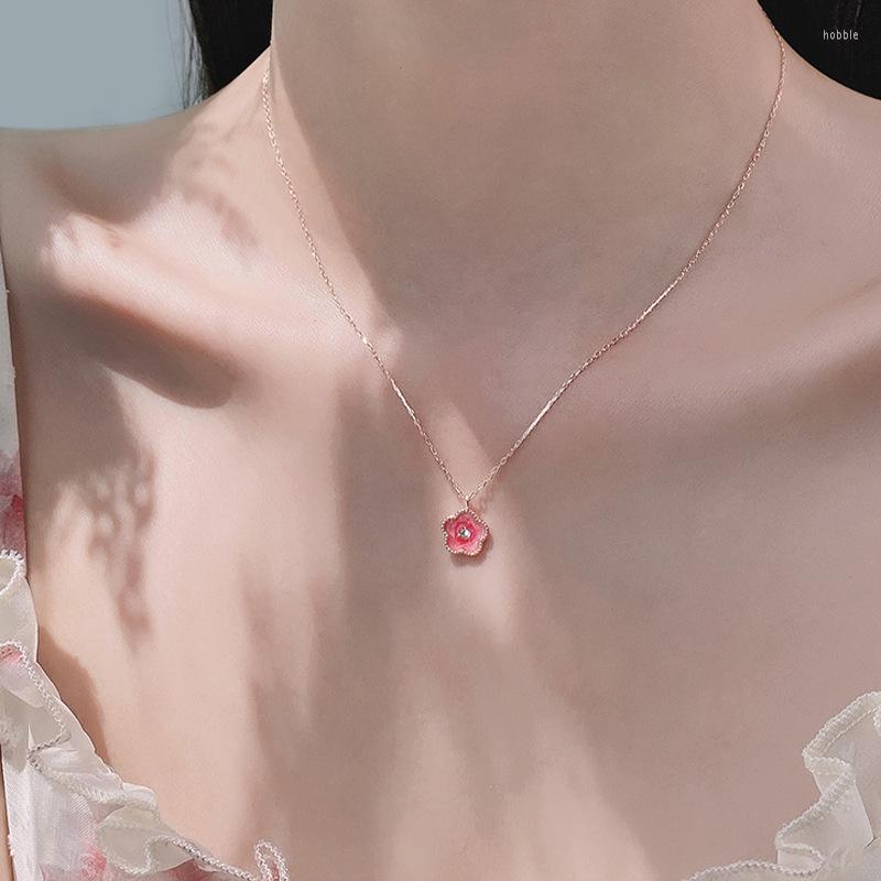 Chains Cute Zircon Flower Pendant Necklaces For Women Stainless Steel Gold Plated Chain Choker Charm In Korean Wedding Jewelry Gift
Chains Cute Zircon Flower Pendant Necklaces For Women Stainless Steel Gold Plated Chain Choker Charm In Korean Wedding Jewelry Gift