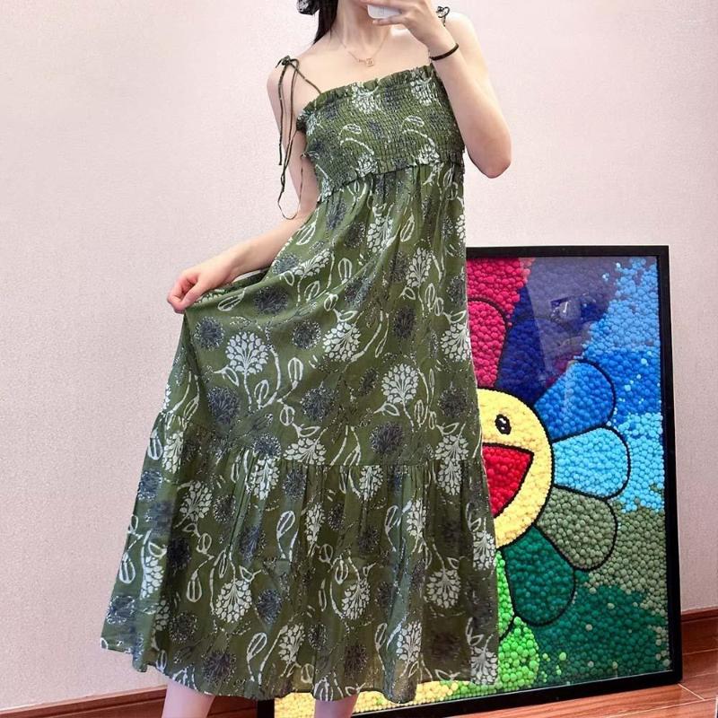 Casual Dresses 2023 Chic Fashion Printed Midi Pleated Wrap Chest Retro One Line Neck Sleeveless Lace Up Women's Dress Vestidos Mujer
Casual Dresses 2023 Chic Fashion Printed Midi Pleated Wrap Chest Retro One Line Neck Sleeveless Lace Up Women's Dress Vestidos Mujer